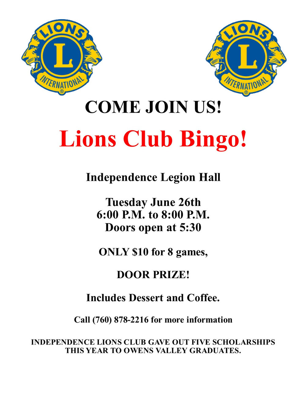 Lions club bingo montgomery tx